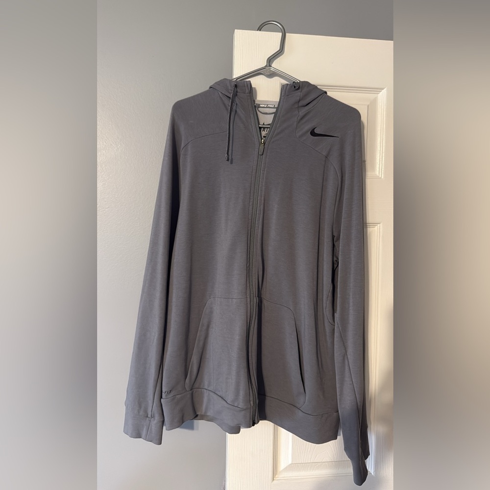 Nike Charcoal Zip-Up Jacket DriFit